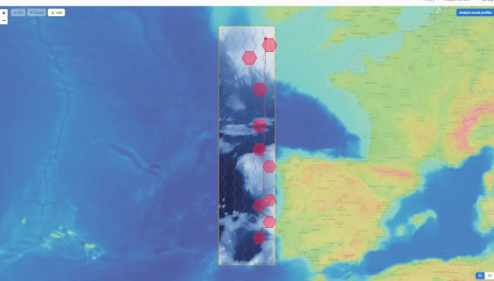 Poseidon, sensor placement